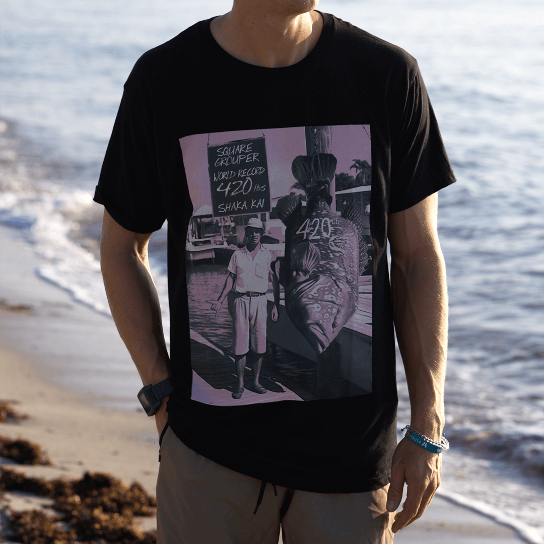 Square Grouper T-Shirt | Shaka Kai