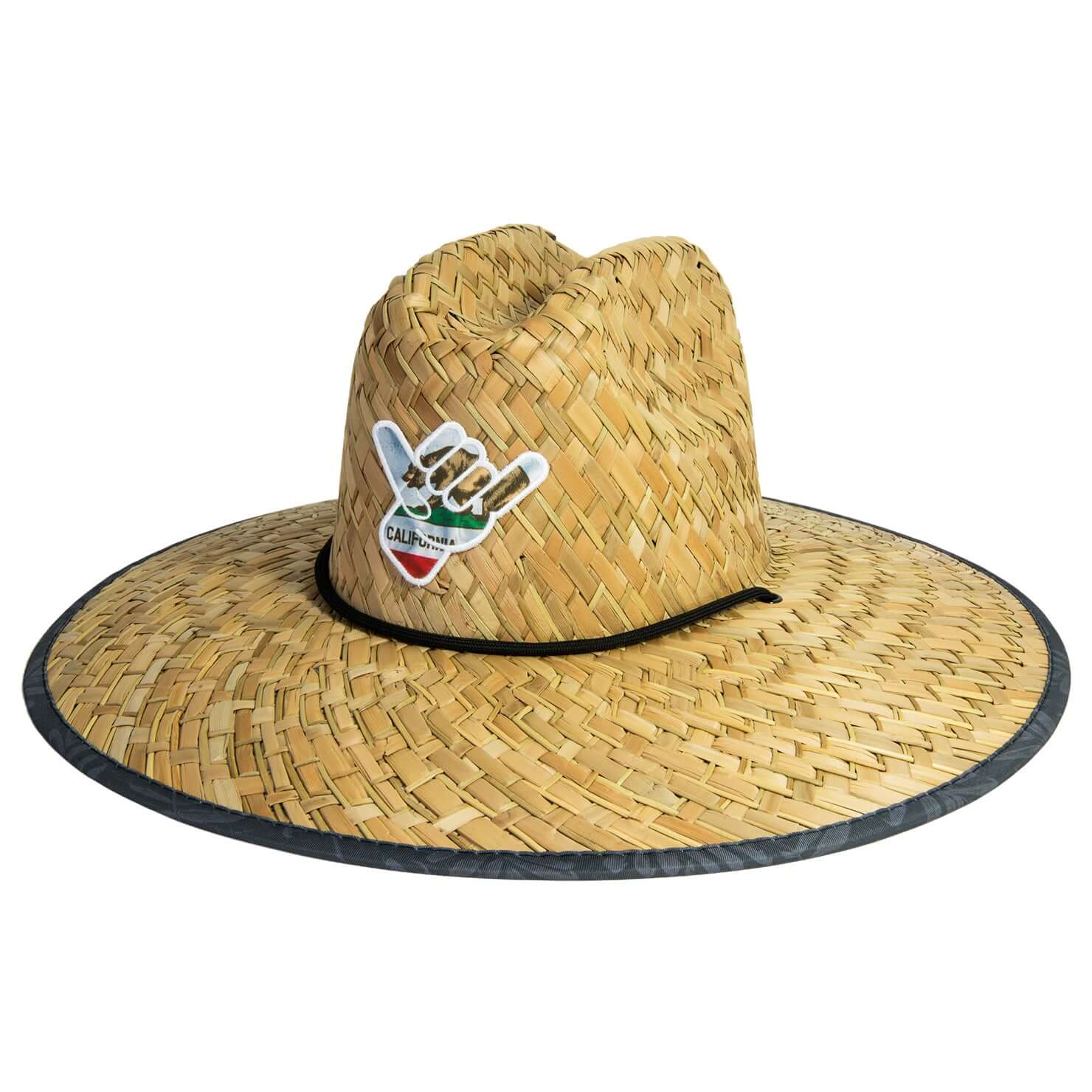 Shaka Kai | Mens Straw Lifeguard Hat With Adjustable 