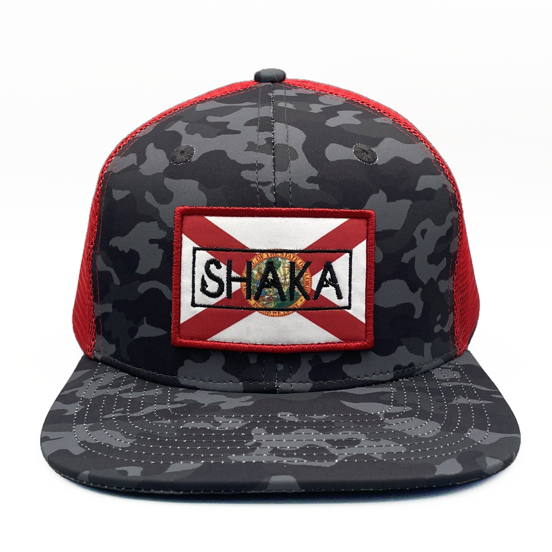 Flo Rida Semi Curved Brim Trucker Hat Shaka Kai - Main Image