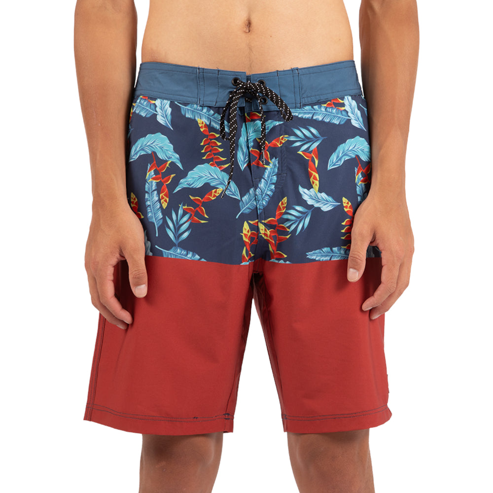 Red Kelp 19" 4 -way stretch quick dry Boardshorts