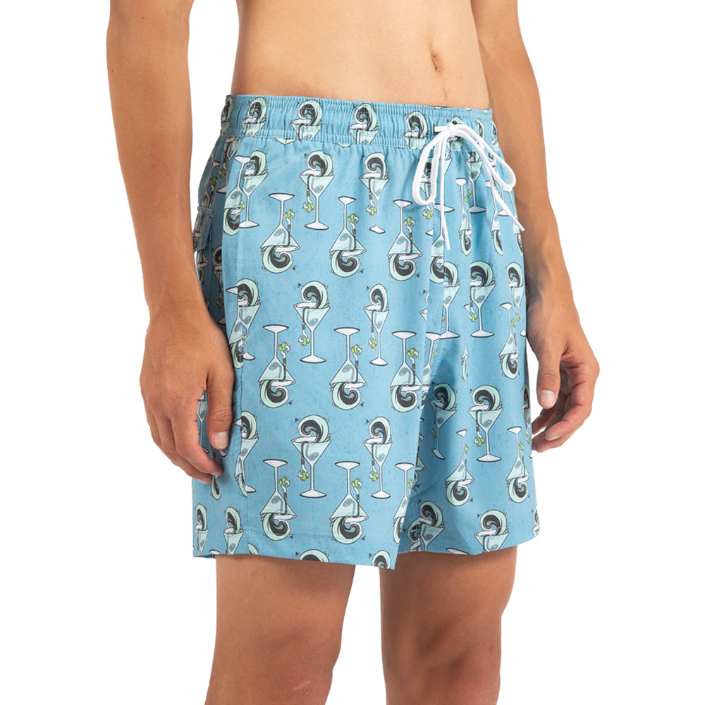 Who Said Martini 17" 4-way stretch Volley shorts with side pockets