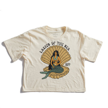 Ladies Of The Sea Box Crop T-Shirt