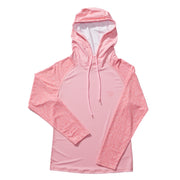 Makau LS Performance Shirt UPF 50 in pink with hood and long sleeves for sun protection and comfort