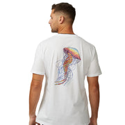 DaveL Get Stung T-Shirt featuring vibrant jellyfish art on the back, perfect for casual style and comfort.