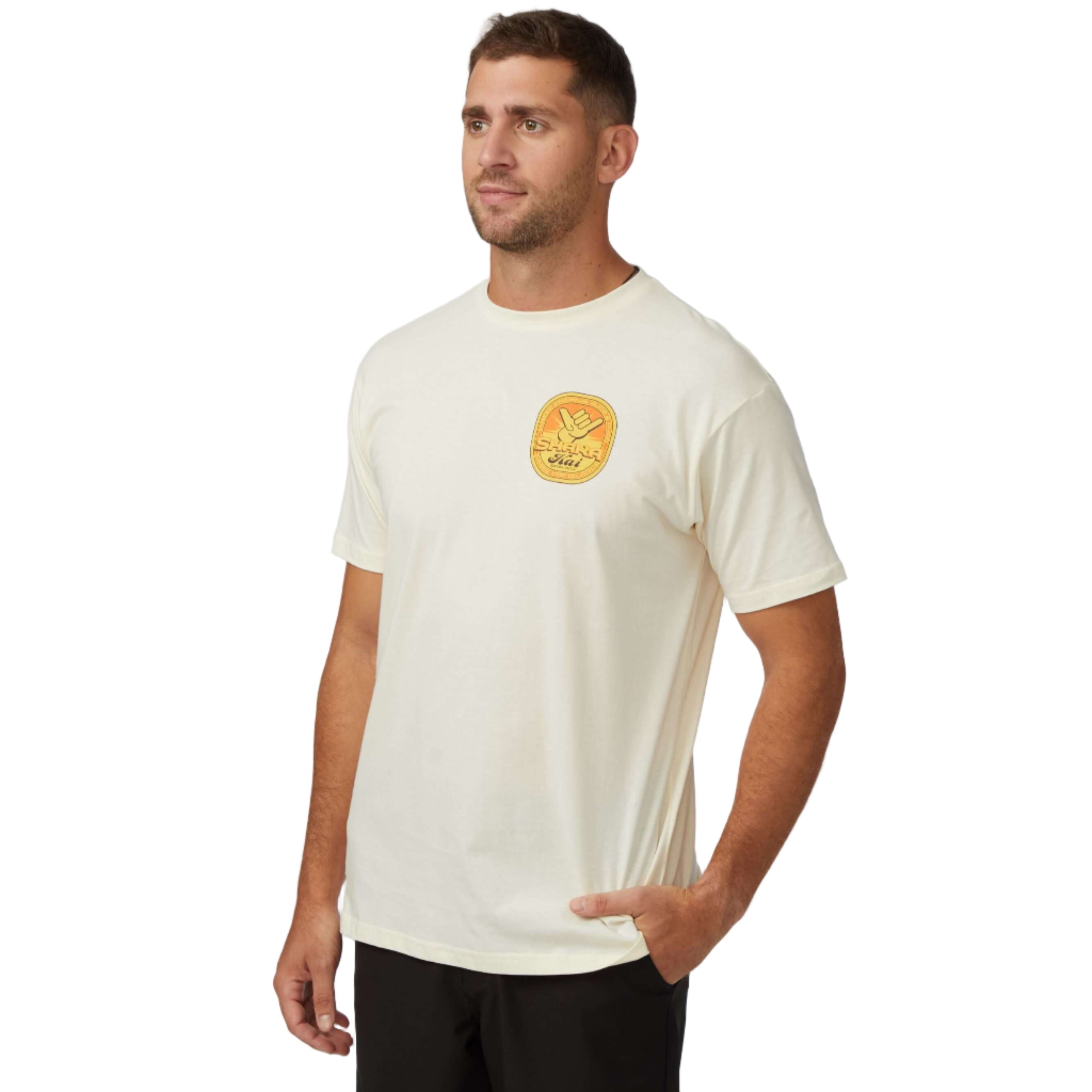 Tapped Out T-Shirt worn by a model, featuring a casual fit and stylish graphic print.