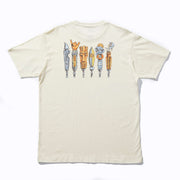 Tapped Out T-Shirt featuring a graphic design on the back with various tools, suitable for every adventure.