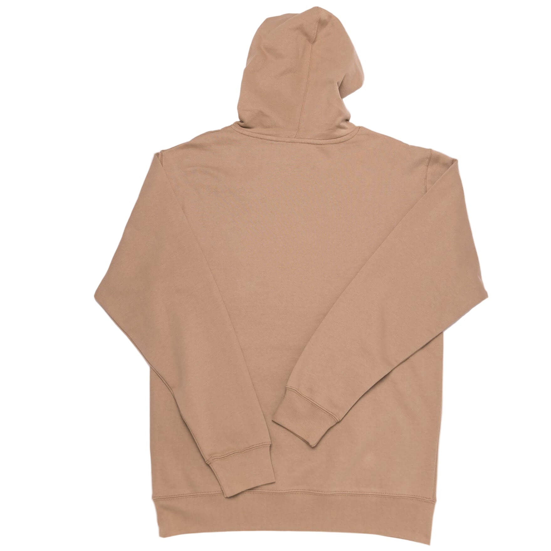 Brown or beige hoodie on a white background