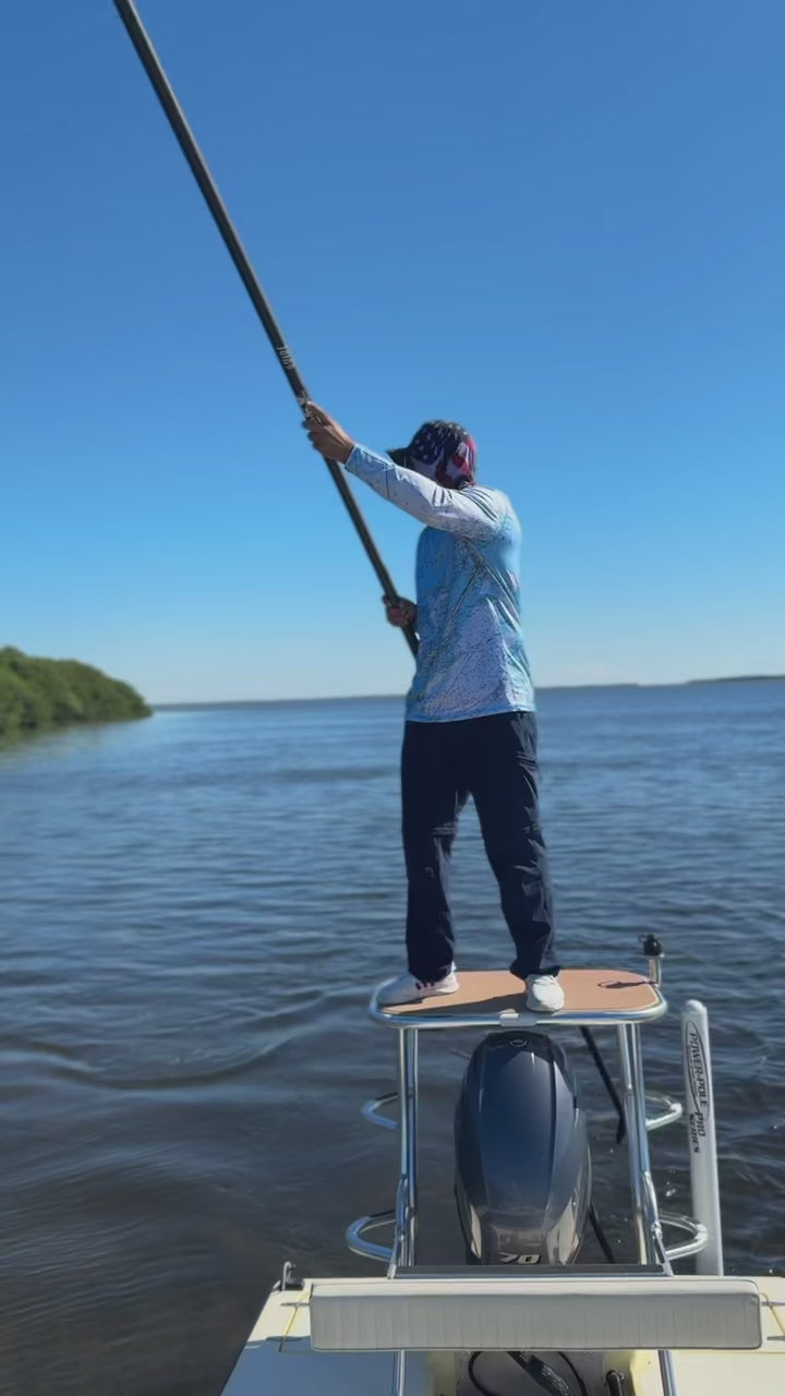 Load video: The Keys Long Sleeve Performance Shirt UPF 50