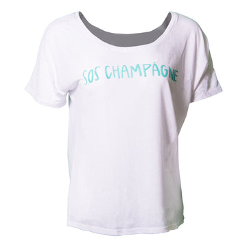 SOS Champange Scoop Neck T-Shirt