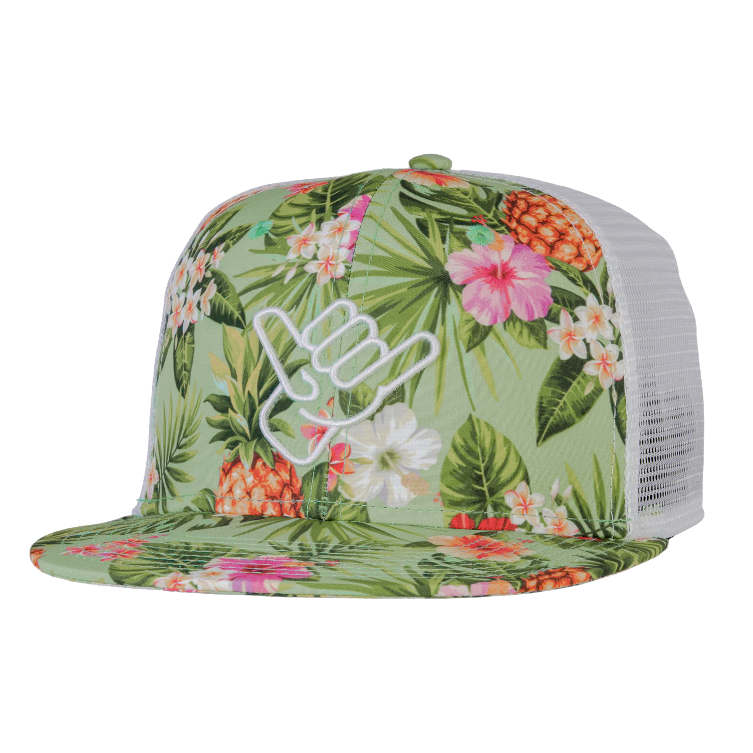 Keep It Tropical Trucker Hat Flat