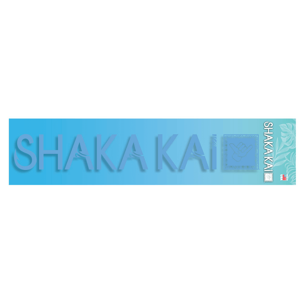 10'' Clear Outline Decal Shaka Kai Logo With Square