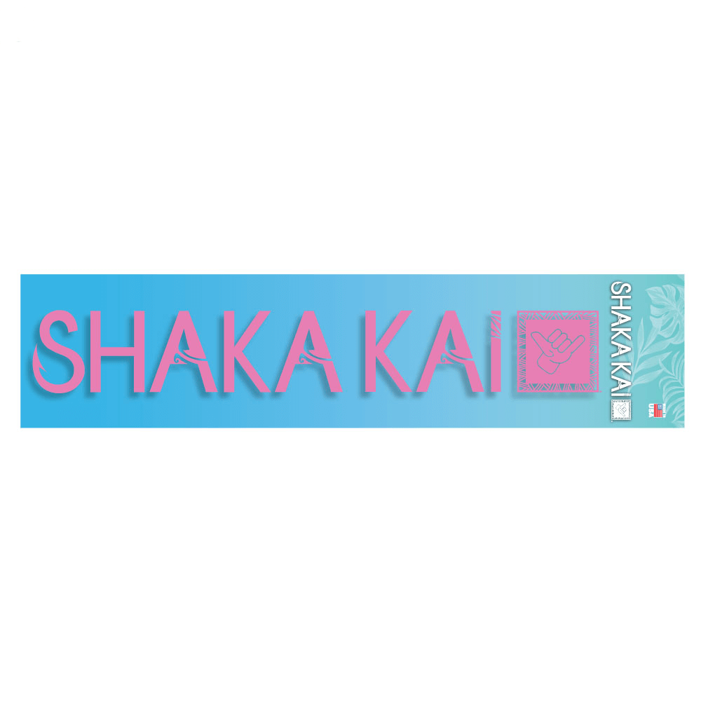 10'' Clear Outline Decal Shaka Kai Logo With Square