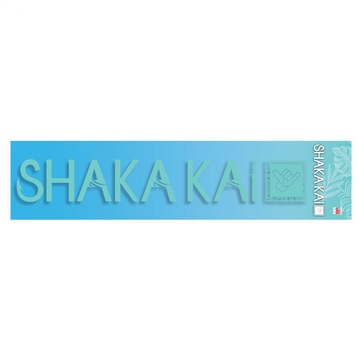6" Clear Outline Decal Shaka Kai Logo With Square