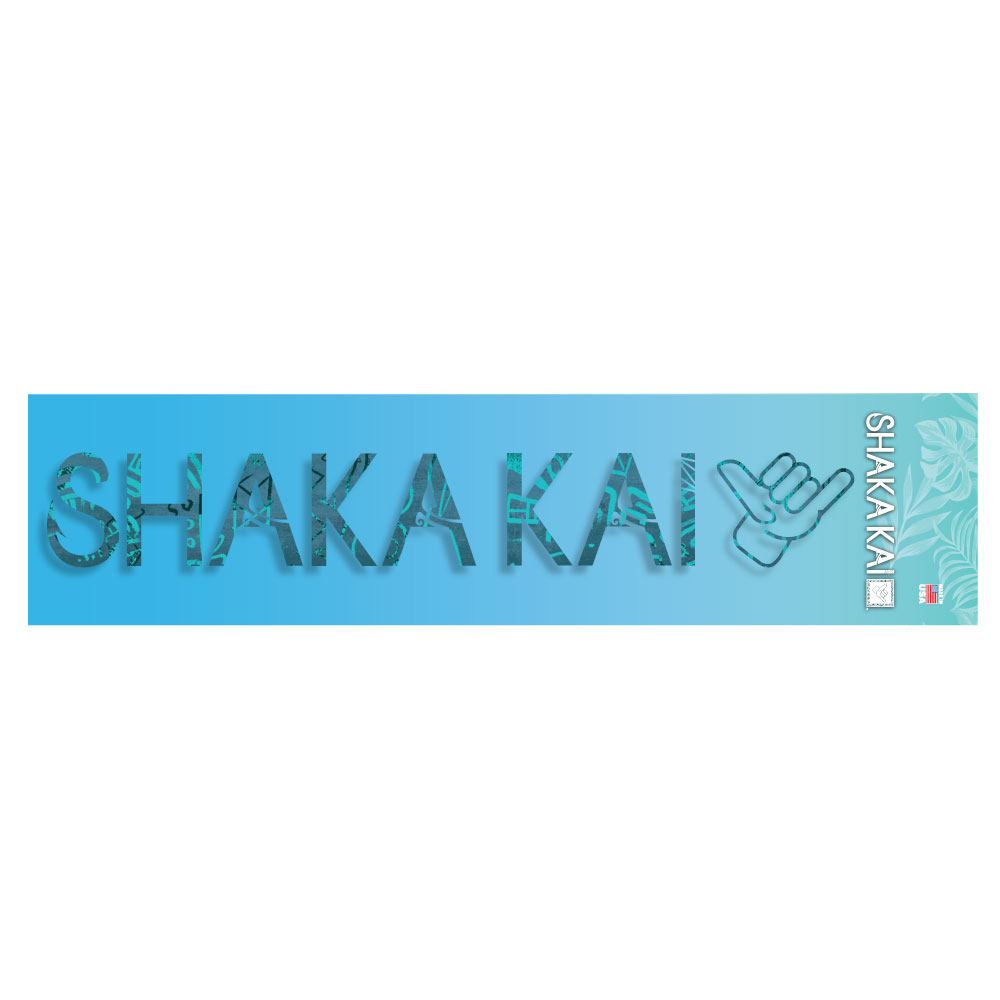 Swordfish Decal Shaka Kai Logo With Hand