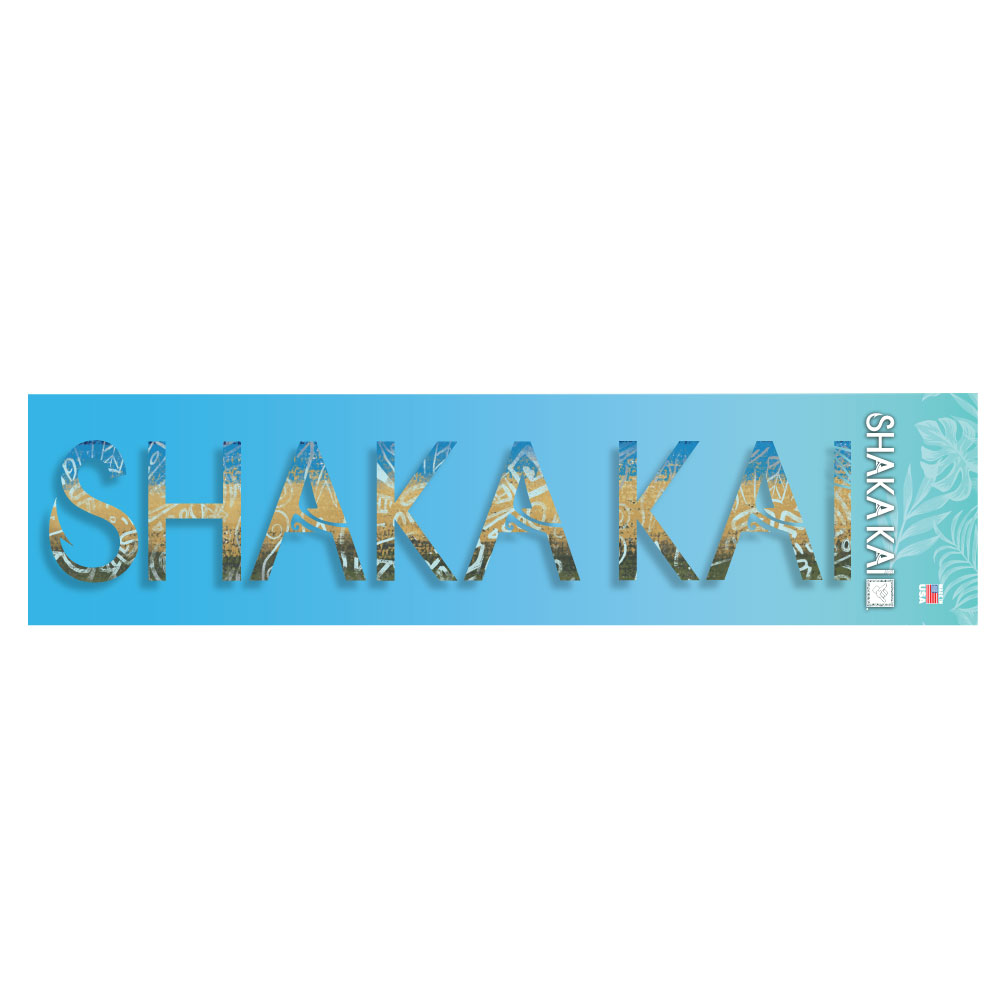 Wahoo Decal Shaka Kai Logo