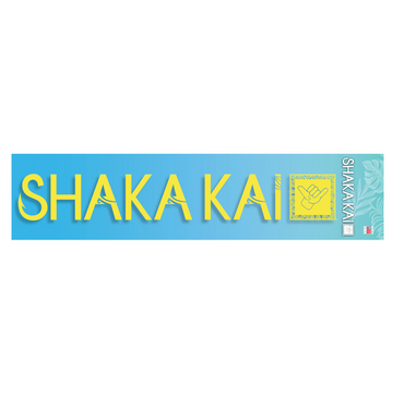 10'' Clear Outline Decal Shaka Kai Logo With Square