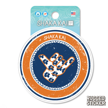 Shaka Vibes Rugged Sticker
