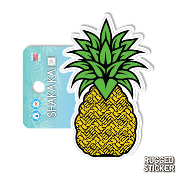 Shaka Pineapple Rugged Sticker