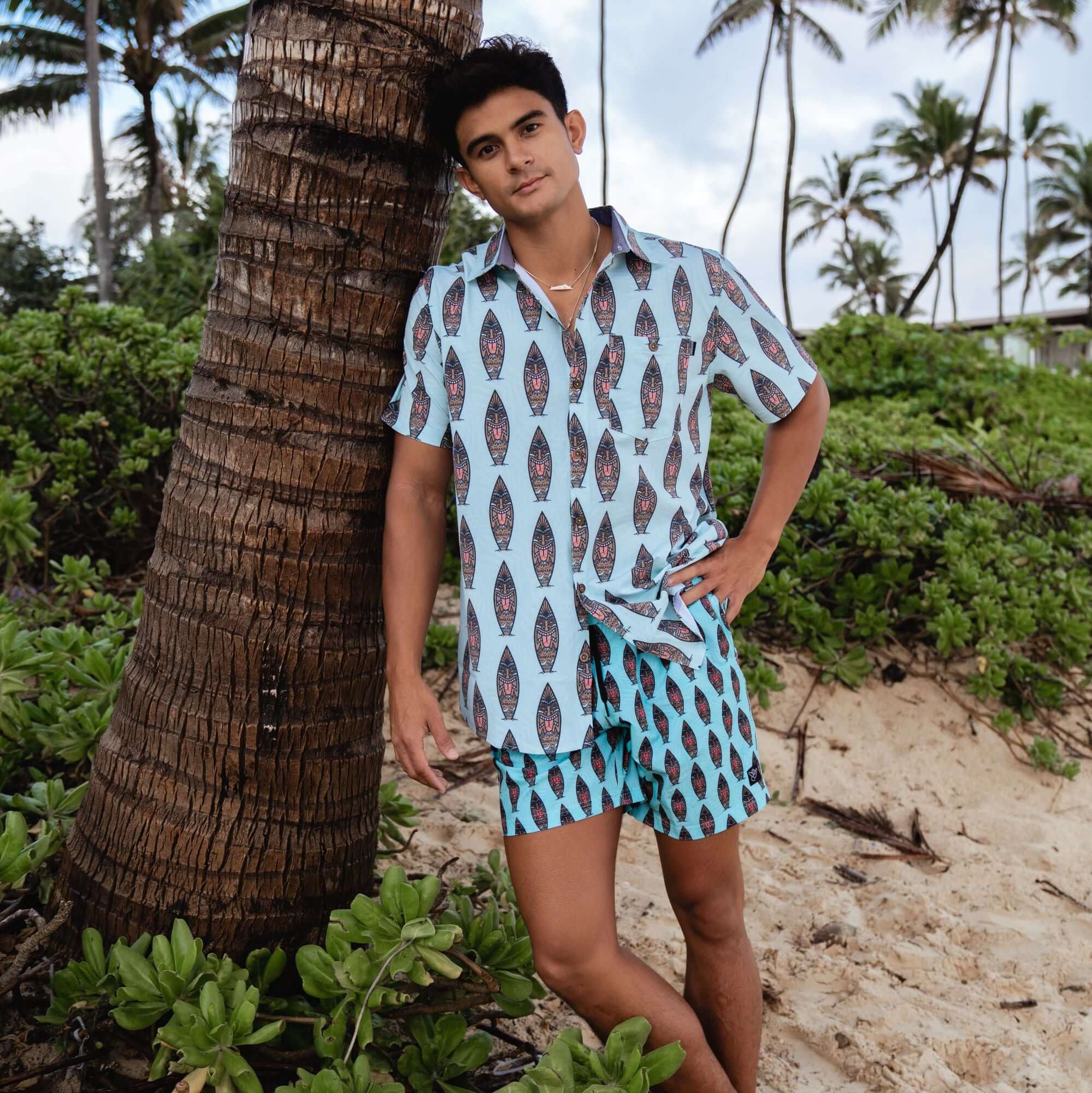 Tiki Surf SS Button Up Shirt
