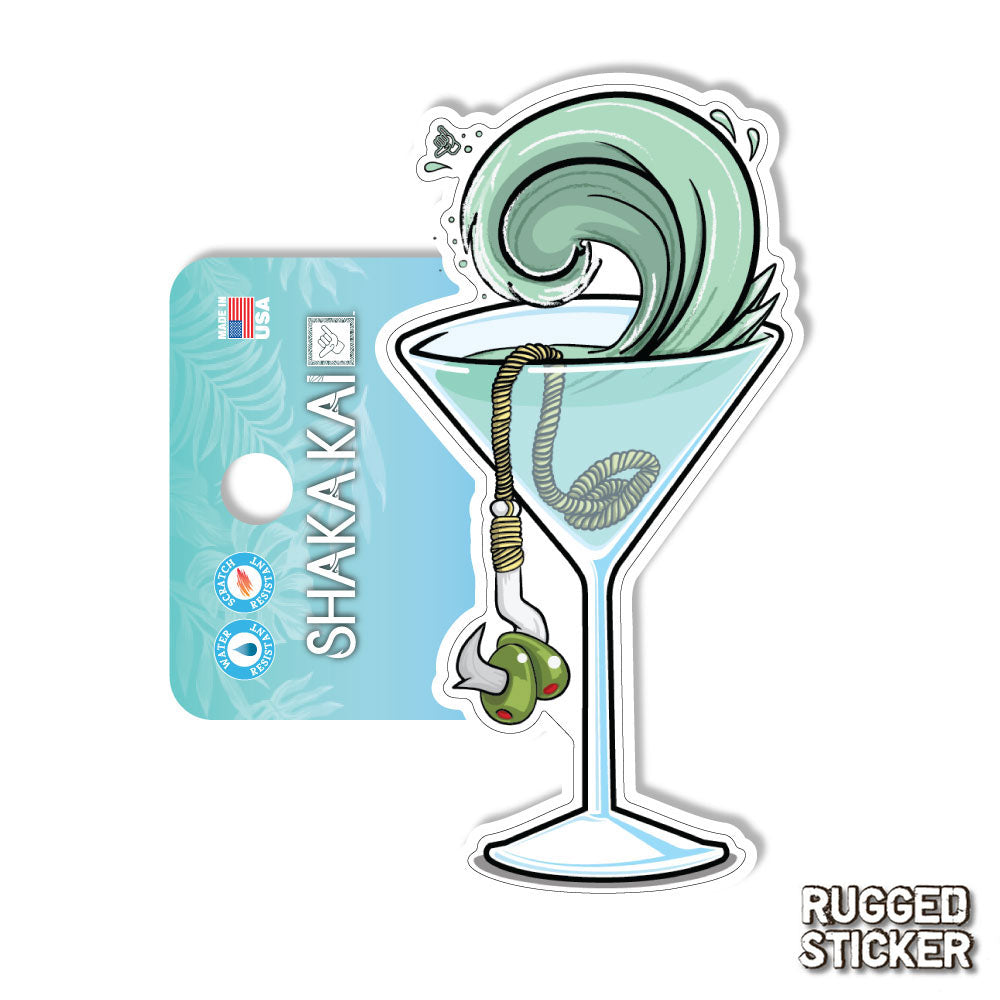 Martini Rugged Sticker