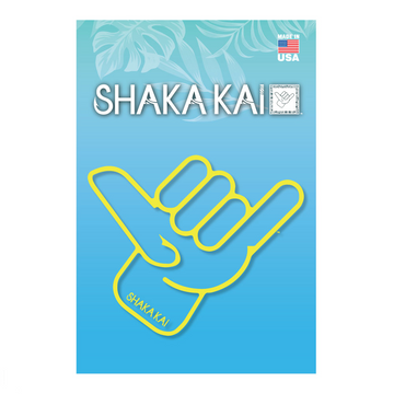 3" Clear Outline Shaka Kai Hand With Logo